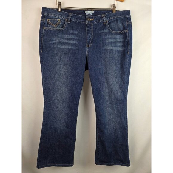 Tommy Hilfiger Women's Jeans Plus Size 18 R Hop Classic Rise Bootcut Denim Pants - Picture 11 of 11